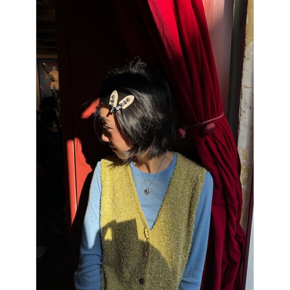 Metal Floret Hair Clips 2 Pack Zinc Alloy Hair Accessories for Thick Hair - Picture 5 of 7